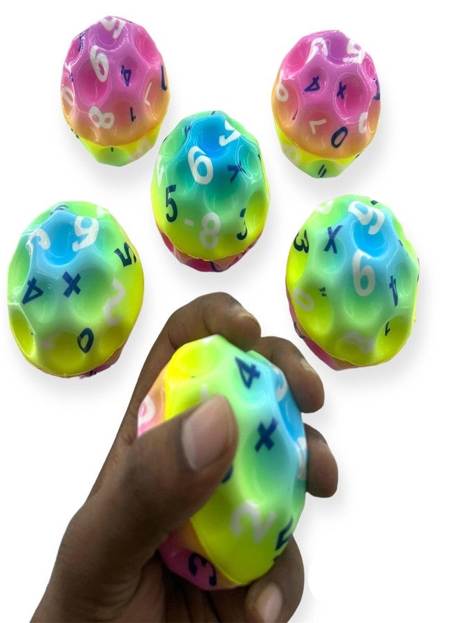 JNiL Multicoloured Plastic Spherical Balls with Numbers and Letters, Set of 1 - Image 4